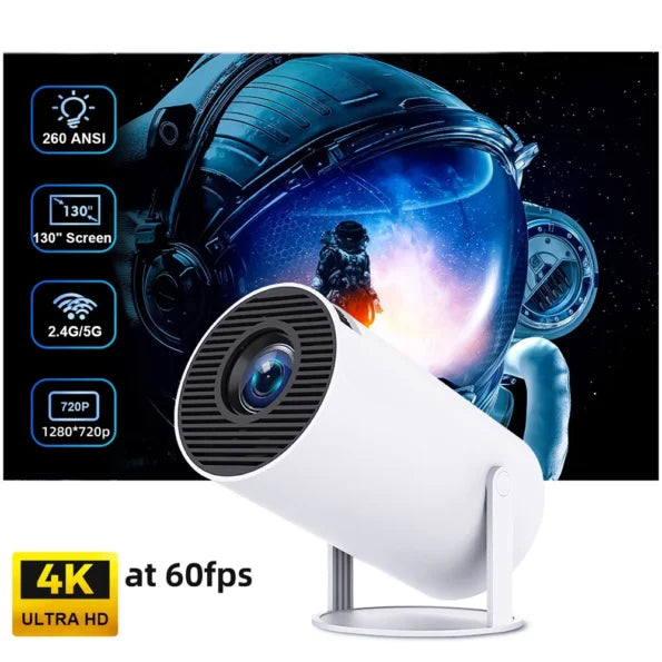HY300 Android 11 Portable 4K Mini Projector Ram 1 GB Rom 8GB 4G 5G Wifi