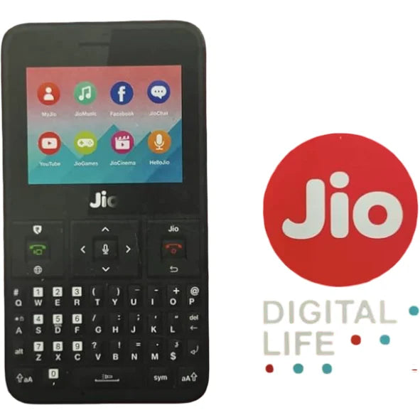 Jio Qwerty Keypad 4G Smartphone Black