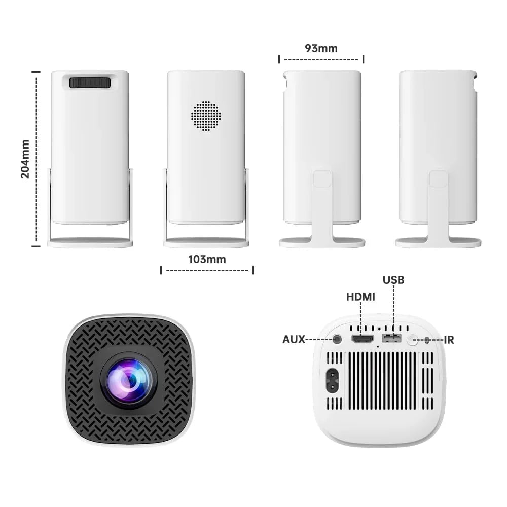 P30 Max Projector 4K HD 1080P Bluetooth Android 11 Projector 2 Wireless Game Controllers Built-in 3000 Games