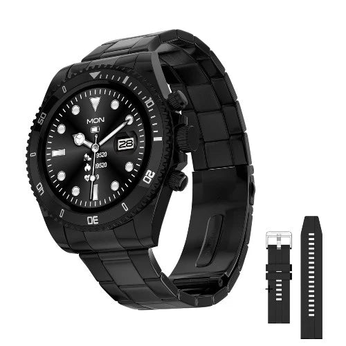 Fire Boltt Avalanche 1.28" (R) BSW152 Stainless Steel Smart Watch with Free Silicone Strap