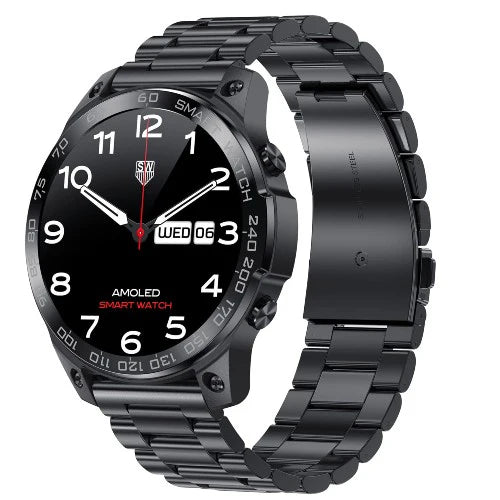 Fire Boltt Dagger Luxe 1.43 (R) BSW149 Amoled chain Smartwatch Stainless Steel